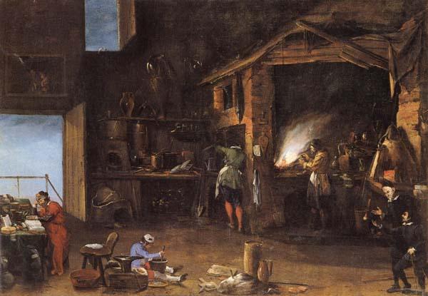 Napoletano, Filippo The Alchemist Sweden oil painting art